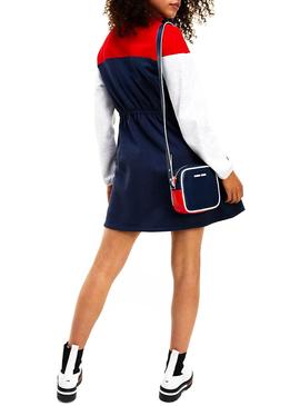 Vestido Tommy Jeans Colorblock Mock para Mujer