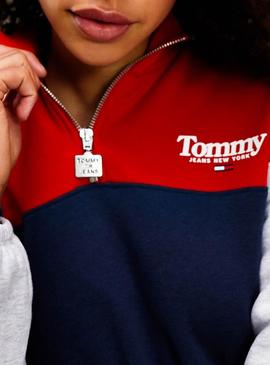 Vestido Tommy Jeans Colorblock Mock para Mujer