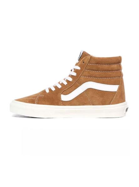 cajón gris auricular Zapatillas Vans SK8-HI Piel Camel Hombre y Mujer