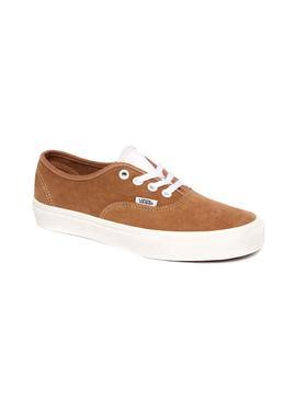 Zapatillas Vans Authentic Piel Camel Para Mujer