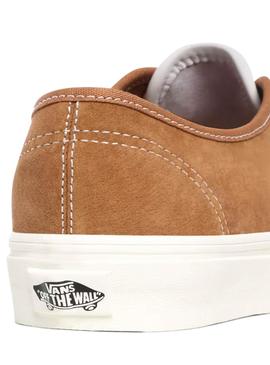 Zapatillas Vans Authentic Piel Camel Para Mujer