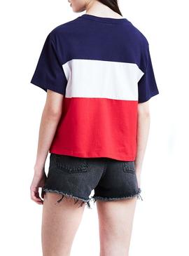 Camiseta Levis Colorblock Para Mujer