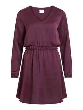 Vestido Vila Vifaiza Granate