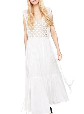 Vestido Pepe Jeans Azu Blanco Mujer