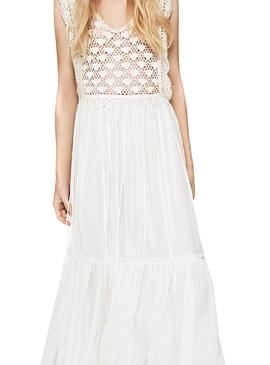 Vestido Pepe Jeans Azu Blanco Mujer