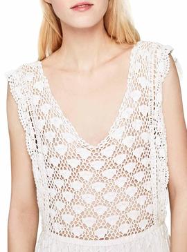 Vestido Pepe Jeans Azu Blanco Mujer