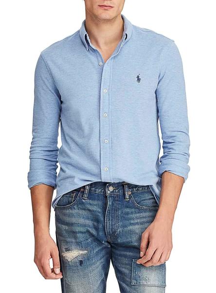 camisa polo ralph lauren hombre azul