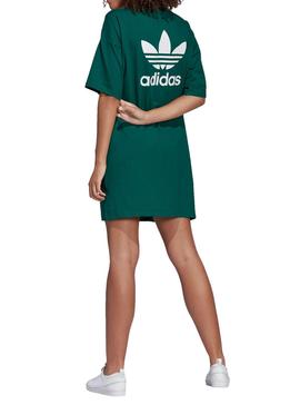 Vestido Adidas Trefoil Verde Mujer