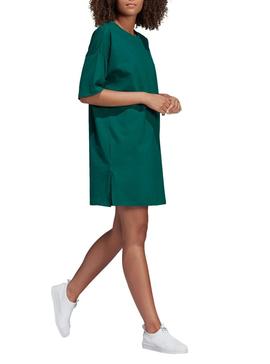 Vestido Adidas Trefoil Verde Mujer