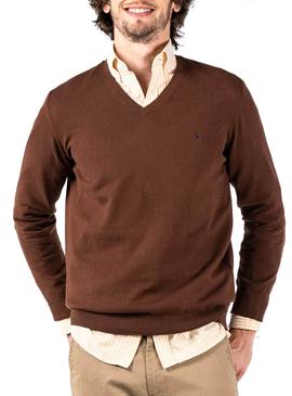 Jersey El Ganso Coderas Marron para Hombre