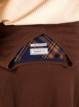 Jersey El Ganso Coderas Marron para Hombre