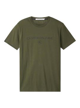 Camiseta Calvin Klein Jeans Archive Verde Hombre