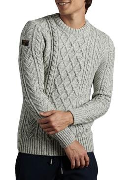 Jersey Superdry Jacob Gris para Hombre