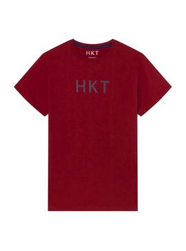 Camiseta Hackett HKT Basic Rojo para Hombre