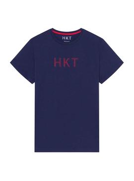 Camiseta Hackett HKT Basic Azul Marino para Hombre