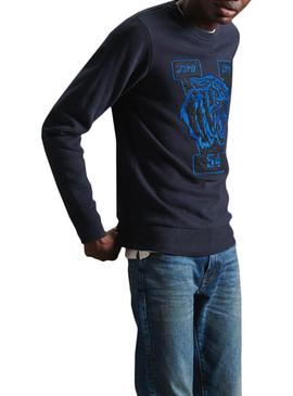 Sudadera Superdry Vintage Azul Marino para Hombre