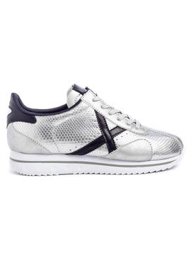 Zapatillas Munich Sapporo sky Plateado para Mujer.