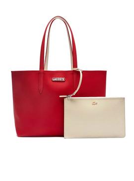 Bolso Lacoste Shopping Reversible Beige Mujer