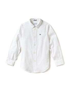 Camisa Lacoste Kids CJ2907 Blanco