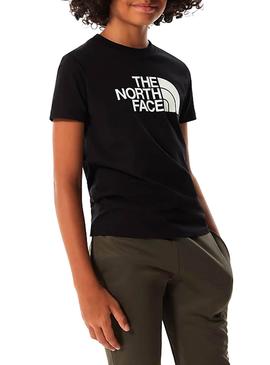 Camiseta The North Face Easy Negro Niño y Niña