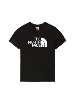 Camiseta The North Face Easy Negro Niño y Niña