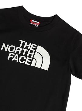 Camiseta The North Face Easy Negro Niño y Niña