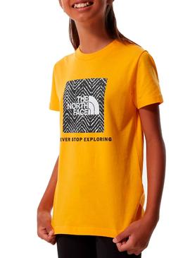 Camiseta The North Face Box Amarillo Niño y Niña 