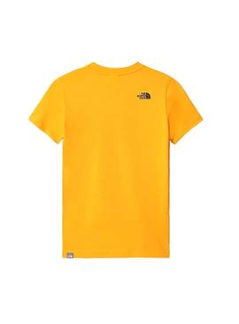 Camiseta The North Face Box Amarillo Niño y Niña 