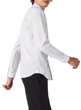 Camisa Lacoste Micro Blanco para Hombre