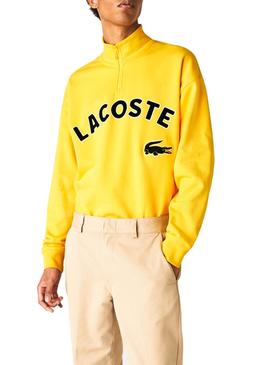 Sudadera Lacoste Mock Amarillo para Hombre