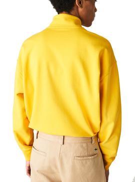 Sudadera Lacoste Mock Amarillo para Hombre
