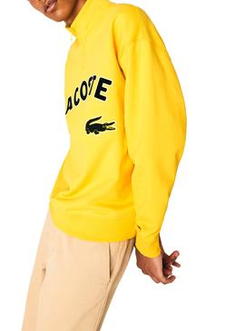 Sudadera Lacoste Mock Amarillo para Hombre