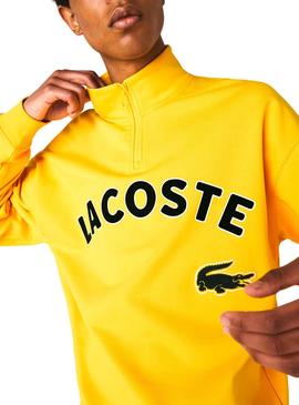 Sudadera Lacoste Mock Amarillo para Hombre