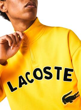 Sudadera Lacoste Mock Amarillo para Hombre