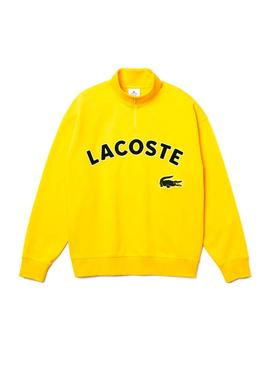 Sudadera Lacoste Mock Amarillo para Hombre