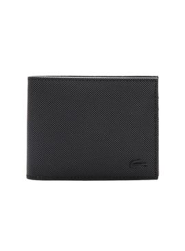 Cartera Lacoste Basic Negro para Hombre