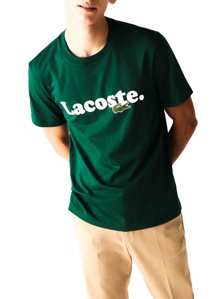 camiseta verde lacoste