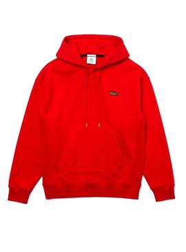 Sudadera Lacoste Live Hood Rojo para Hombre