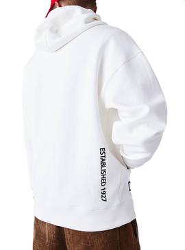 Sudadera Lacoste Live 1927 Blanco Mujer y Hombre