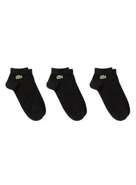 Calcetines Lacoste Ankle Negro para Hombre