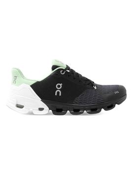 Zapatillas On Running Cloudflyer Black White Mujer