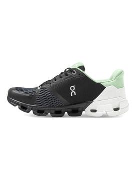 Zapatillas On Running Cloudflyer Black White Mujer
