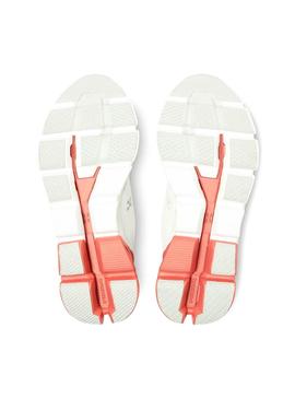 Zapatillas On Running Cloudflyer White Coral Mujer