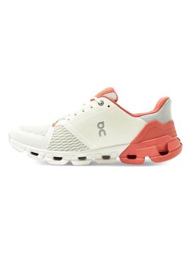 Zapatillas On Running Cloudflyer White Coral Mujer