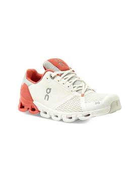 Zapatillas On Running Cloudflyer White Coral Mujer