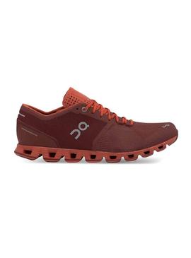 Zapatillas On Running Cloud X Sienna Rust Hombre 