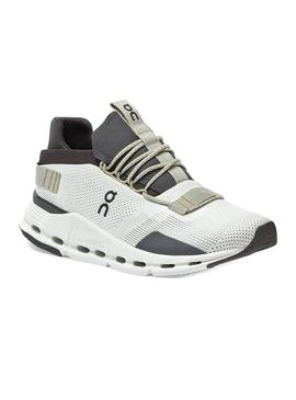 Zapatillas On Running Cloudnova White Umber Hombre