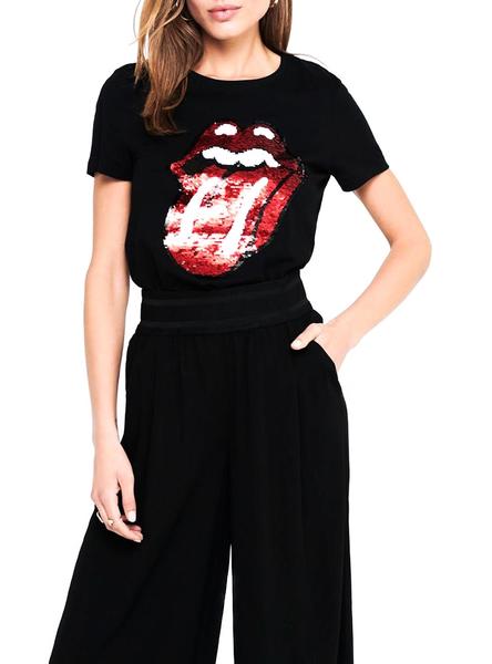 Camiseta Only Rolling Stones para Mujer