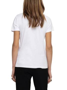 Camiseta Only Rolling Stones Blanco para Mujer