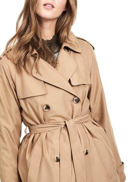 Gabardina Vila Trench Beige Mujer